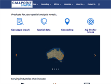 Tablet Screenshot of callpointspatial.com.au